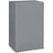 Global Industrial Assembled Wall Storage Cabinet, 19-7/8x14-1/4x32-3/4, Gray 269877GY - alternate 4